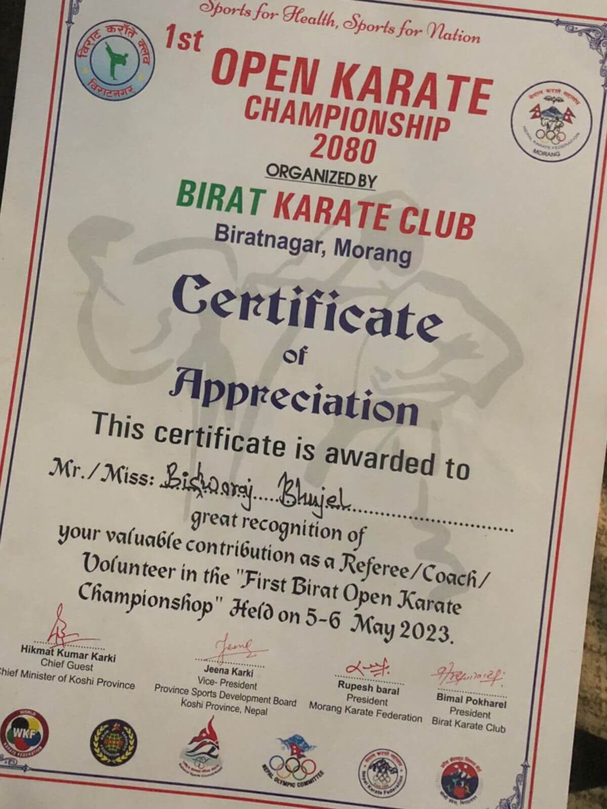 Official Referee Certification